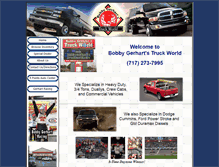 Tablet Screenshot of bobbygerhartstruckworld.com